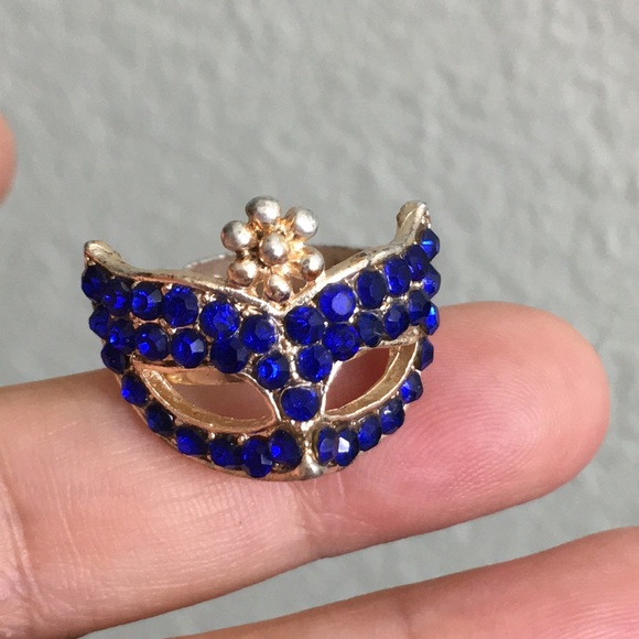 🖤Vtg Venetian mask design ring - Picture 5 of 13